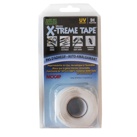 Ruban autovulcanisant silicone blanc 3mx25mm