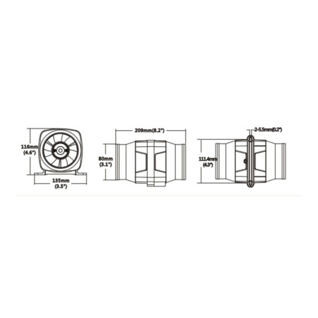 Ventilateur de cale 12V - 130CFM