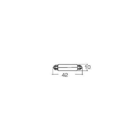 Ampoule navette 10 x 42mm 12V - 5W les 2