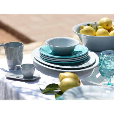 MARINE BUSINESS HARMONY Assiettes plates grises PERLA (x6)
