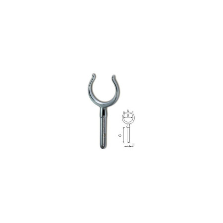 FORESTI Dame de nage laiton chromé Ø48mm tige 78x Ø12mm-VRAC