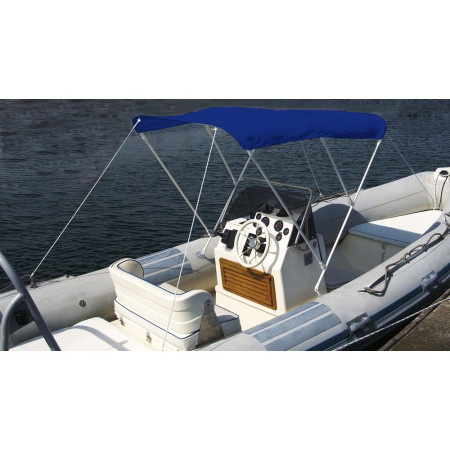 TREM Bimini 3 arceaux 170x180x140cm toile bleu navy