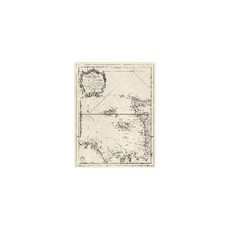 SHOM 0070-WN Carte ancienne des Isles de Jersey Grenesey et