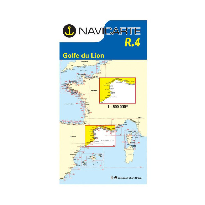 NAVICARTE Carte n°R.4 Golfe du Lion - Marseille - Barcelone