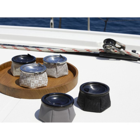 MARINE BUSINESS Cendrier taupe avec couvercle