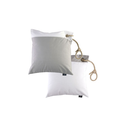 MARINE BUSINESS Lot de 2 coussins waterproof gris/blanc