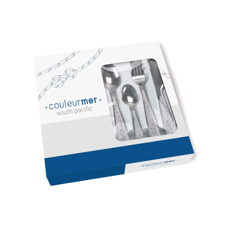 COULEUR MER Couverts 24 pièces South Pacific