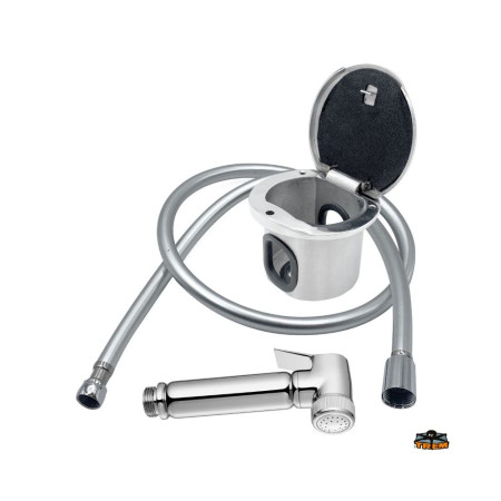 TREM Boitier encastrable inox + douchette + tuyau 2,5m