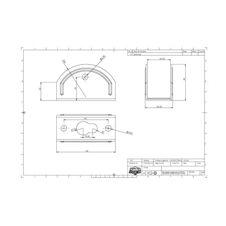 TREM Kit de fixation pour echelle et plate forme inox la pai