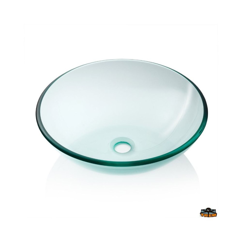 Evier sphérique transparent Ø 350mm