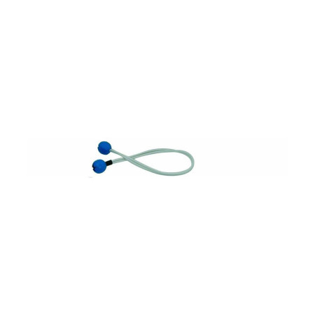 Ferlette élastique 40cm Ø4mm à boule plastique bleue l'unité