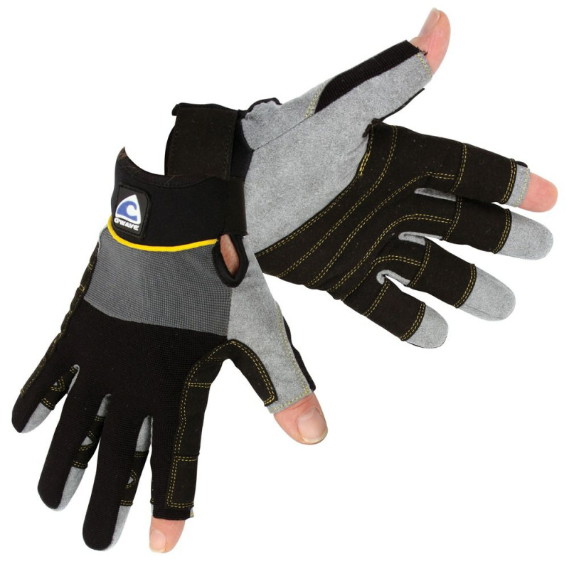 TYPHOON Gants team 2 doigts coupés M