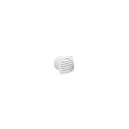 NUOVA RADE Grille aeration plastique blanche avec manchon Ø7