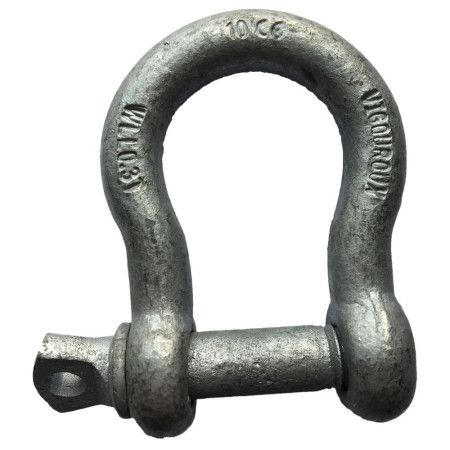Manille lyre galva marquée Ø22mm vrac