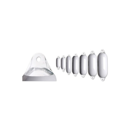 MAJONI Pare battage 2 anneaux blanc 9x30cm