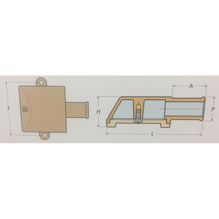 GUIDI Crépine en laiton Ø20mm VRAC