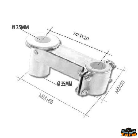 TREM Support de lyre pour balcon