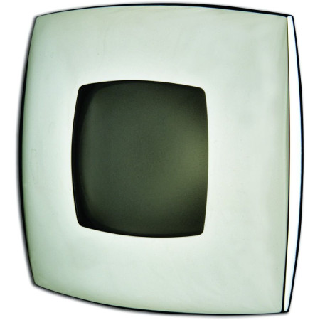 FORESTI Plafonnier carré 76mm 10W chrome aspect perlé