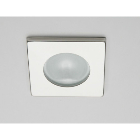 Spot carré RAY à Led lumière blanche chaude laiton laqué bla