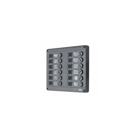 VETUS Tableau électrique P12 avec 12 postes