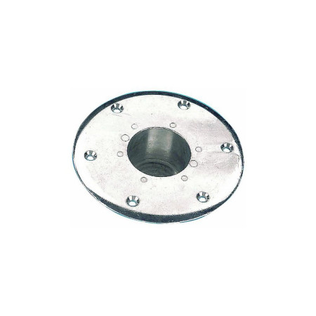 Embase encastrable pour pied de table - aluminium