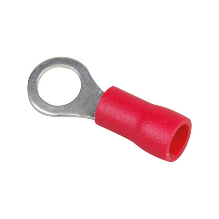 Cosse à oeil - Ø 5 mm - 0.5 à 1.5  mm² - Rouge - par 10