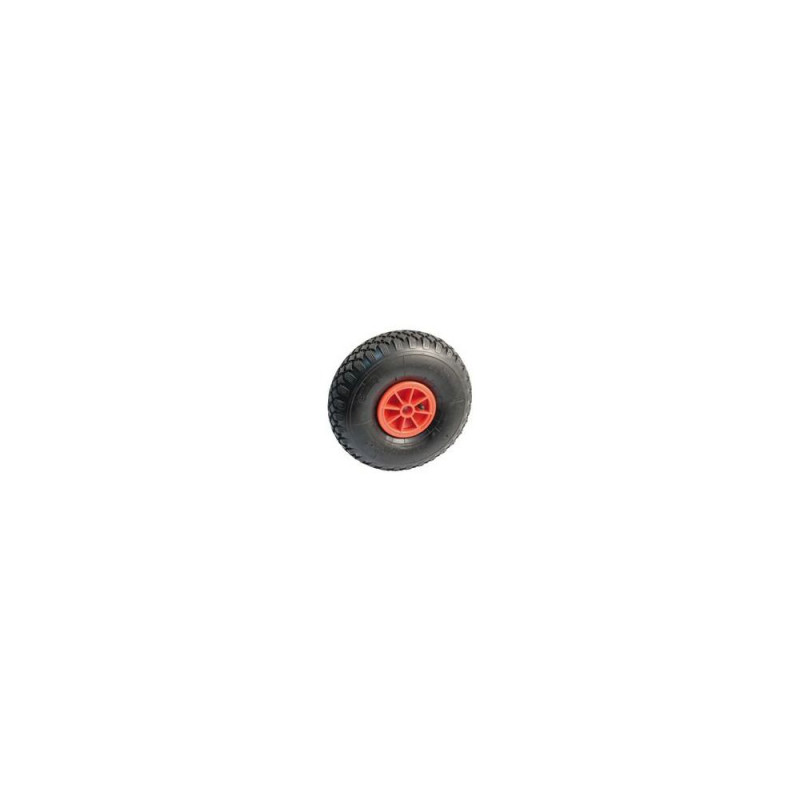 Roue gonflable corps rouge Ø 260 alésage Ø20mm