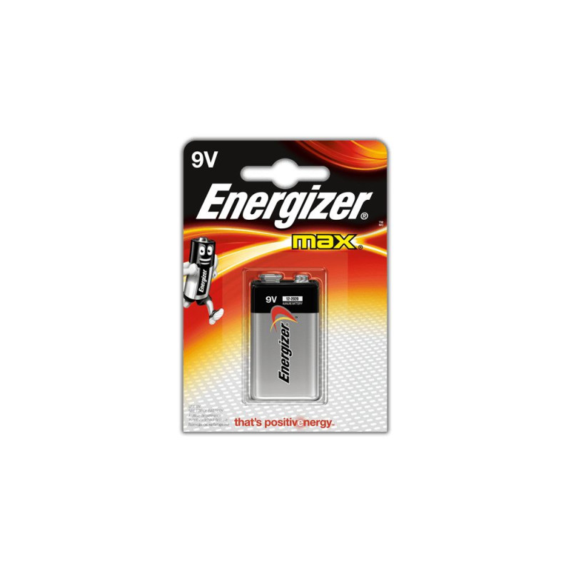 ENERGIZER Max Piles 6LR61 9V, blister de 1