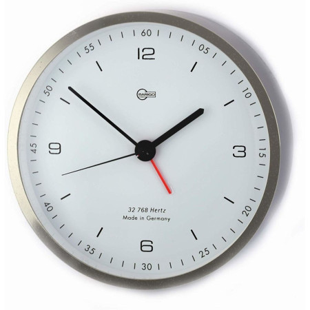 BARIGO Pentable pendule blanche avec alarme