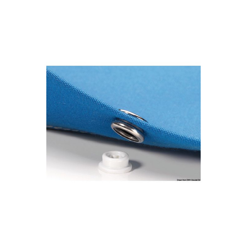 Bouton universel CAF-COMPO filet court blanc