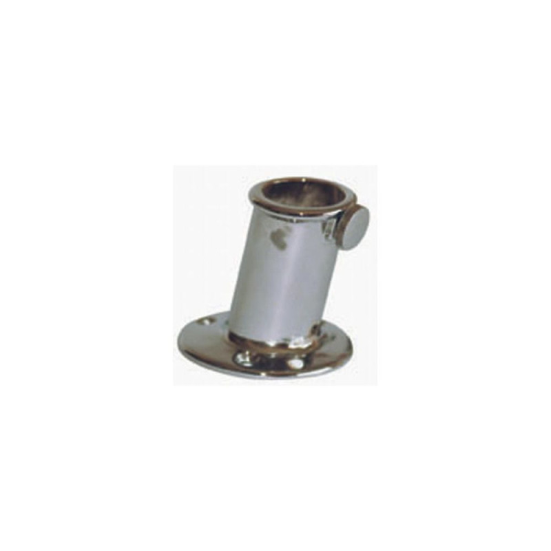 FORESTI Support plat pont laiton chromé pour hampe Ø20mm