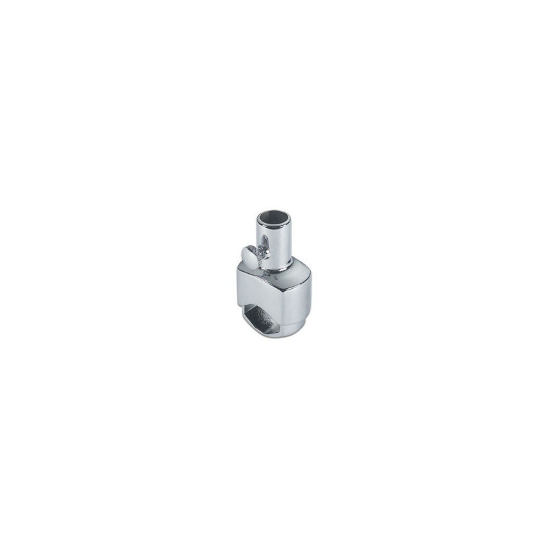 FORESTI Support balcon laiton chromé pour hampe Ø13mm - VRAC