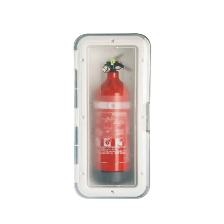 NUOVA RADE Boitier blanc pour extincteur 2kg + porte transpa