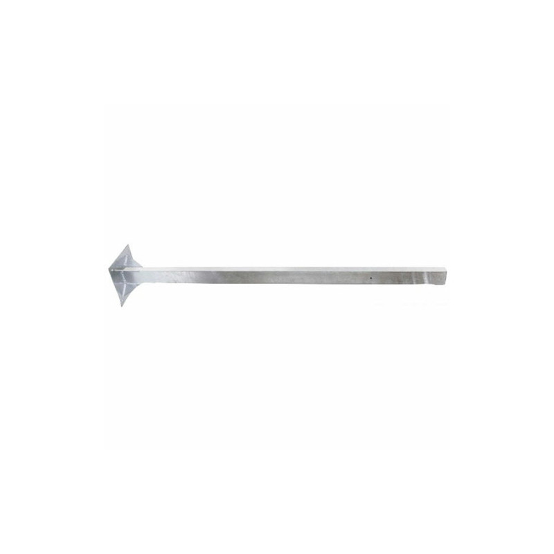 Poteau en acier zingué hauteur 160 cm -