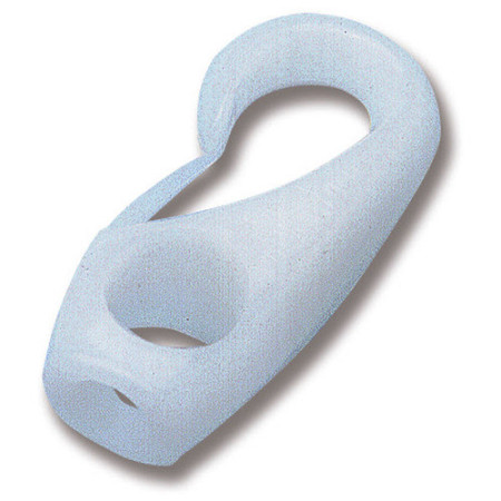 Mousqueton nylon - ø 6 mm - blanc