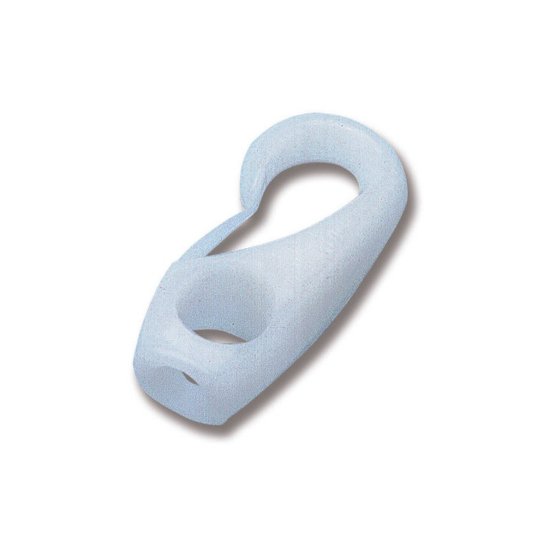 Mousqueton nylon - ø 6 mm - blanc