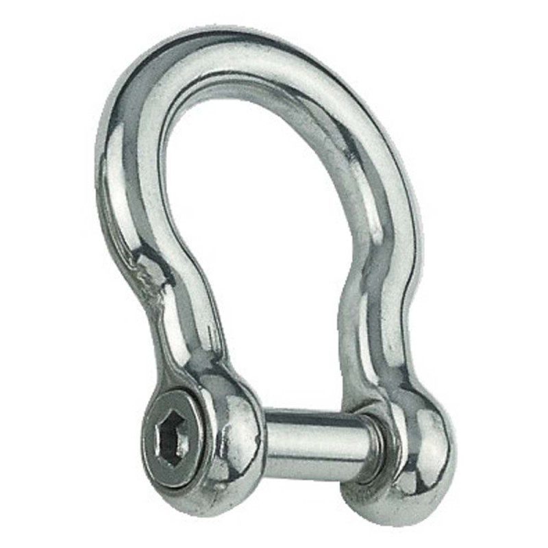 Manille lyre inox 6 pans - Ø 8 mm