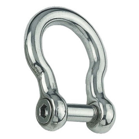Manille lyre inox 6 pans - Ø 6 mm