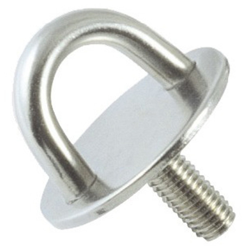 Pontet inox embase circulaire - 33 mm - Ø 5 mm - vis M6