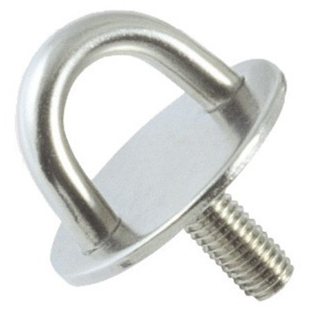 Pontet inox embase circulaire - 33 mm - Ø 5 mm - vis M6