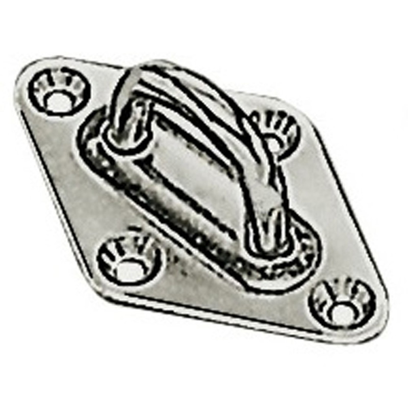 Pontet sur platine inox - 37 x 59 mm - Ø 5 mm
