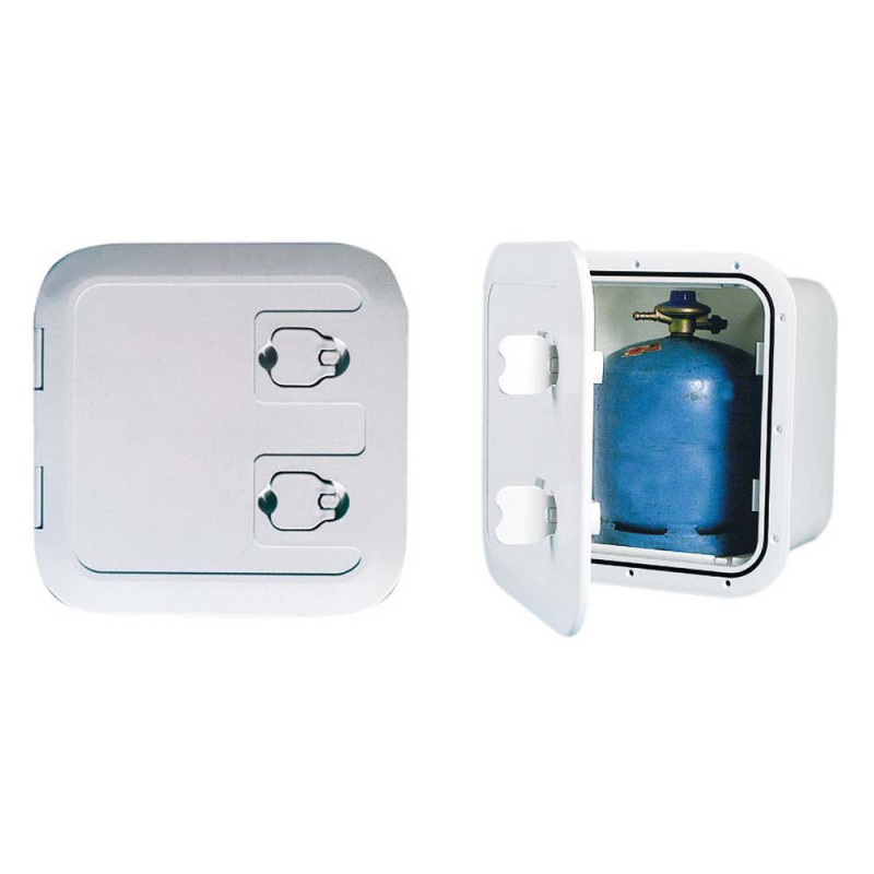 Coffre pour bouteille de gaz - 370 x 370 x 250 mm - fermeture à levier - ventila