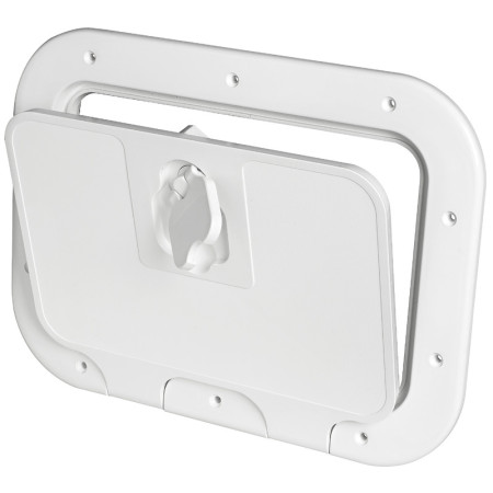 Porte d'équipet Luran - ouverture 160° - 280 x 380 mm - blanc