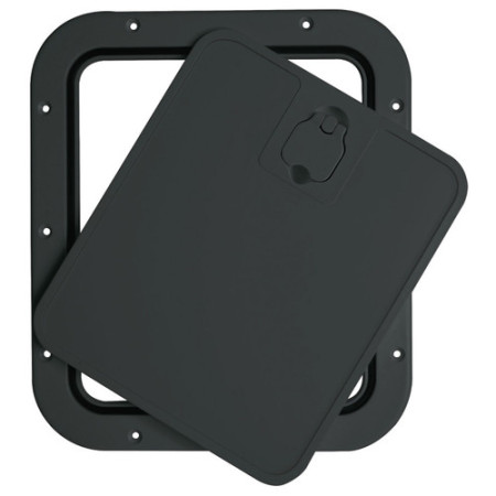 Trappe inspect façade amovible noire 305 x 355 mm -