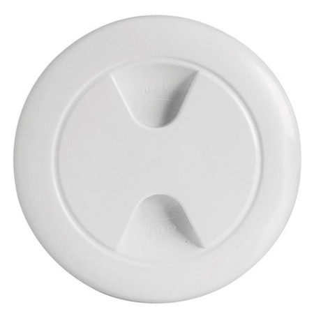 Bouchon inspection polypropylène blanc 102 mm -