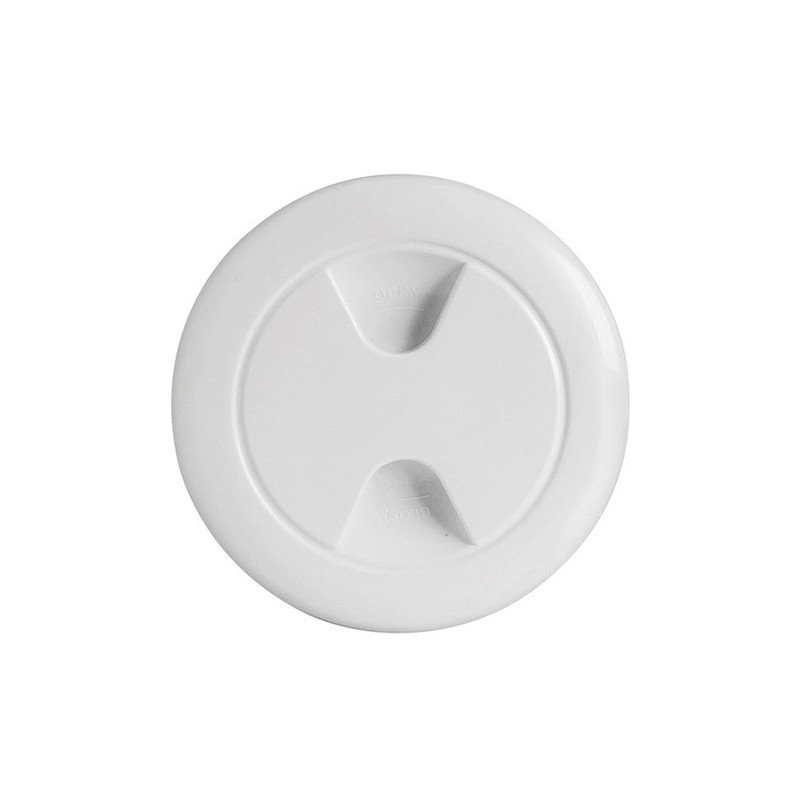 Bouchon inspection polypropylène blanc 102 mm -