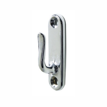 Crochet inox poli - 55 mm
