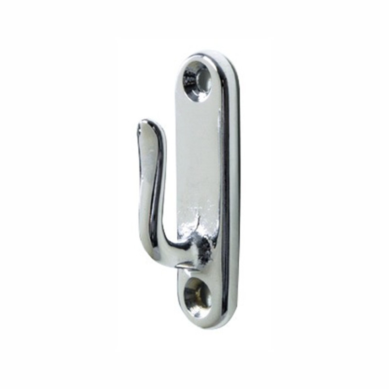 Crochet inox poli - 55 mm