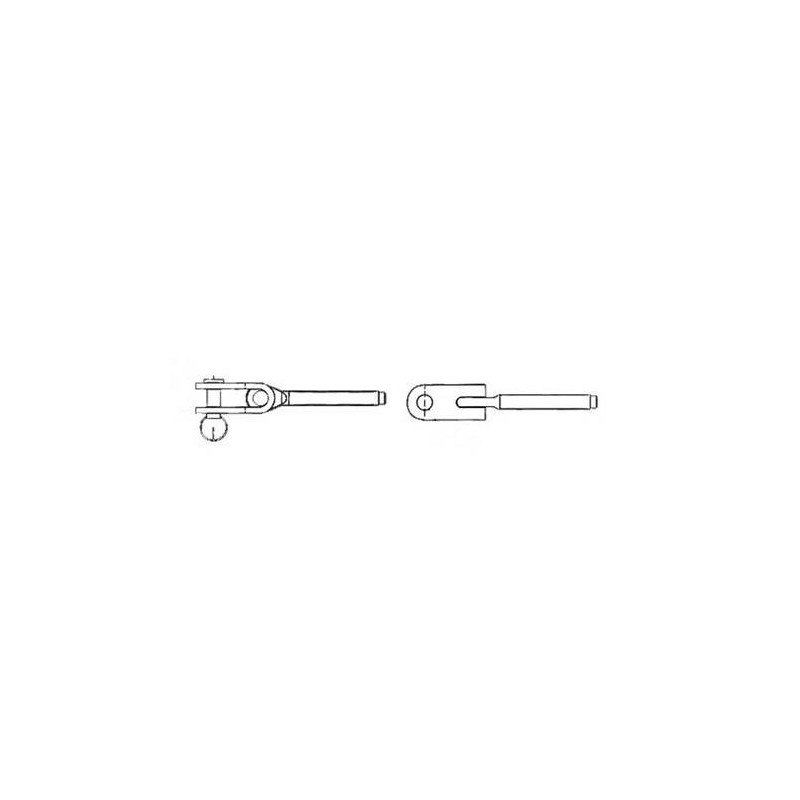Ridoir à sertir fourche articulée 5/16'' câble 4 mm -