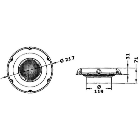 Aérateur solaire - Ø 217 mm